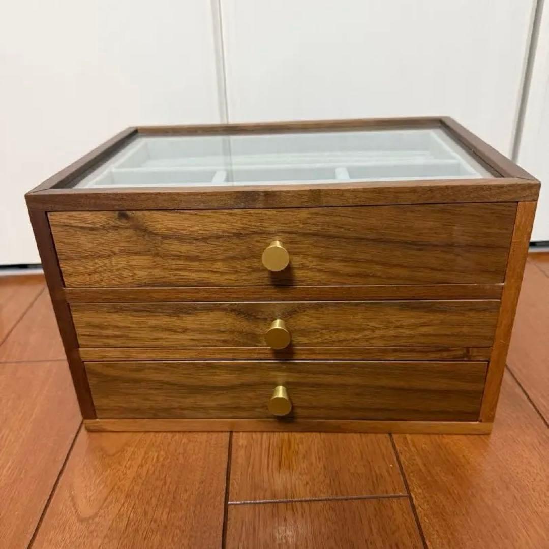 アクセサリーケース 3段引き出し 木製