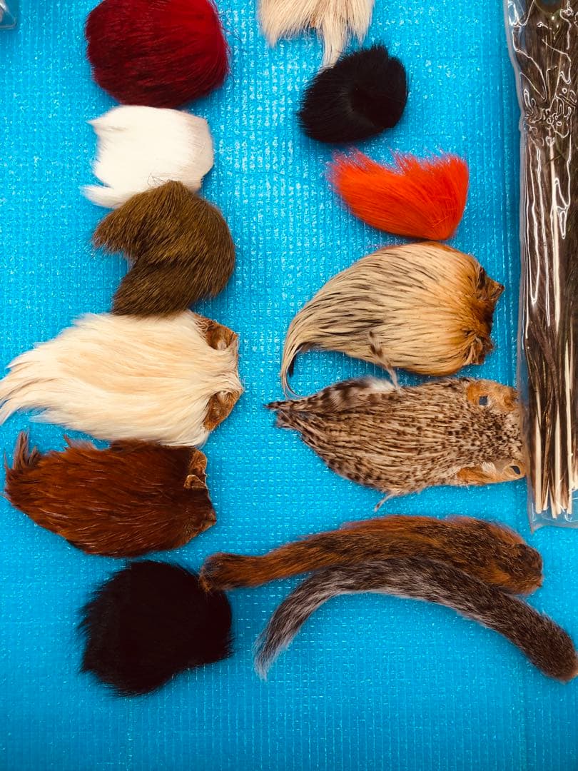 Fly fishing マテリアル 素材 タイイング　針　羽