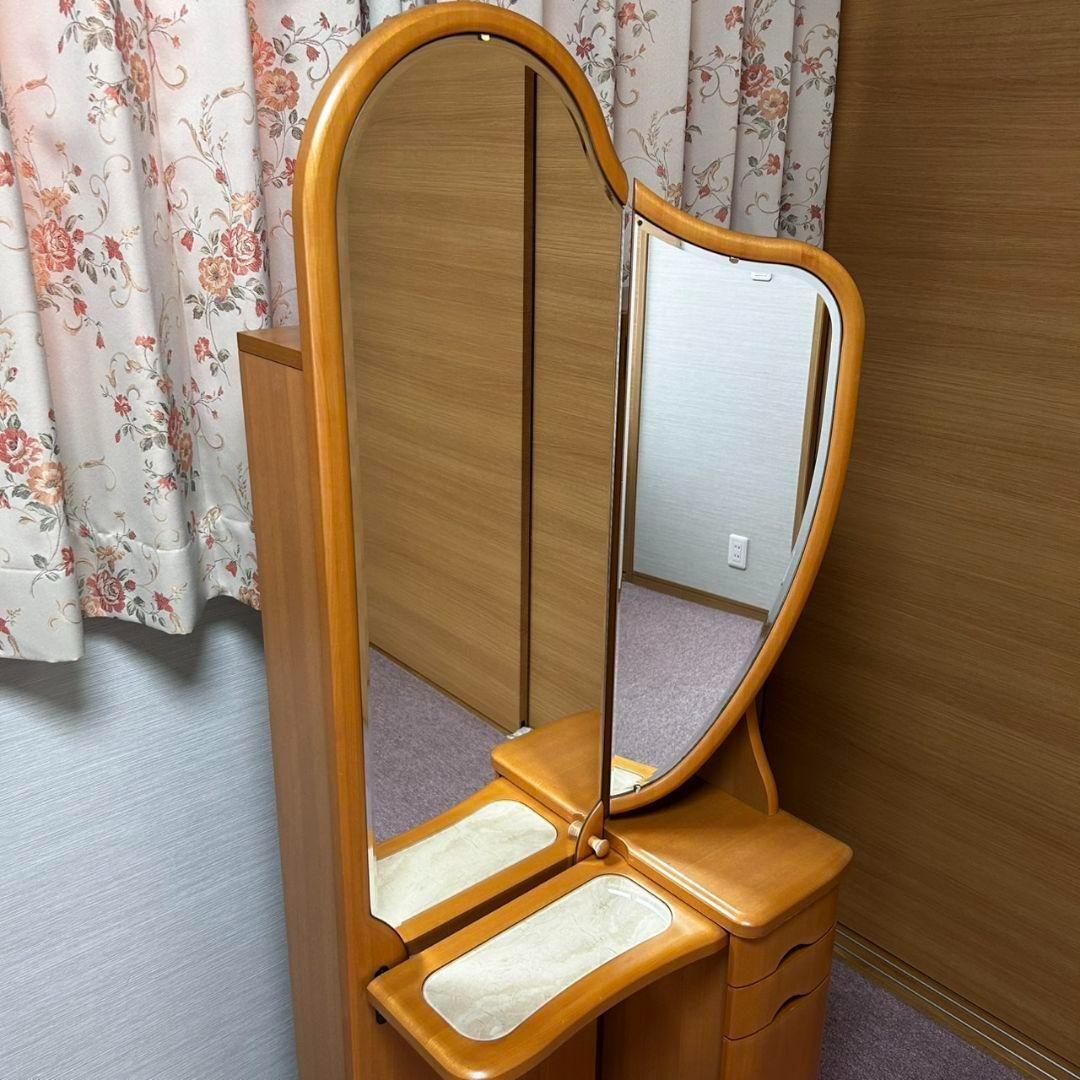 大塚科学　大塚家具　ドレッサー　鏡台　姿見　化粧台　収納テーブル