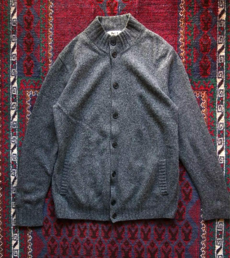 Papas ドライバーズニット カーディガン M パパス グレー