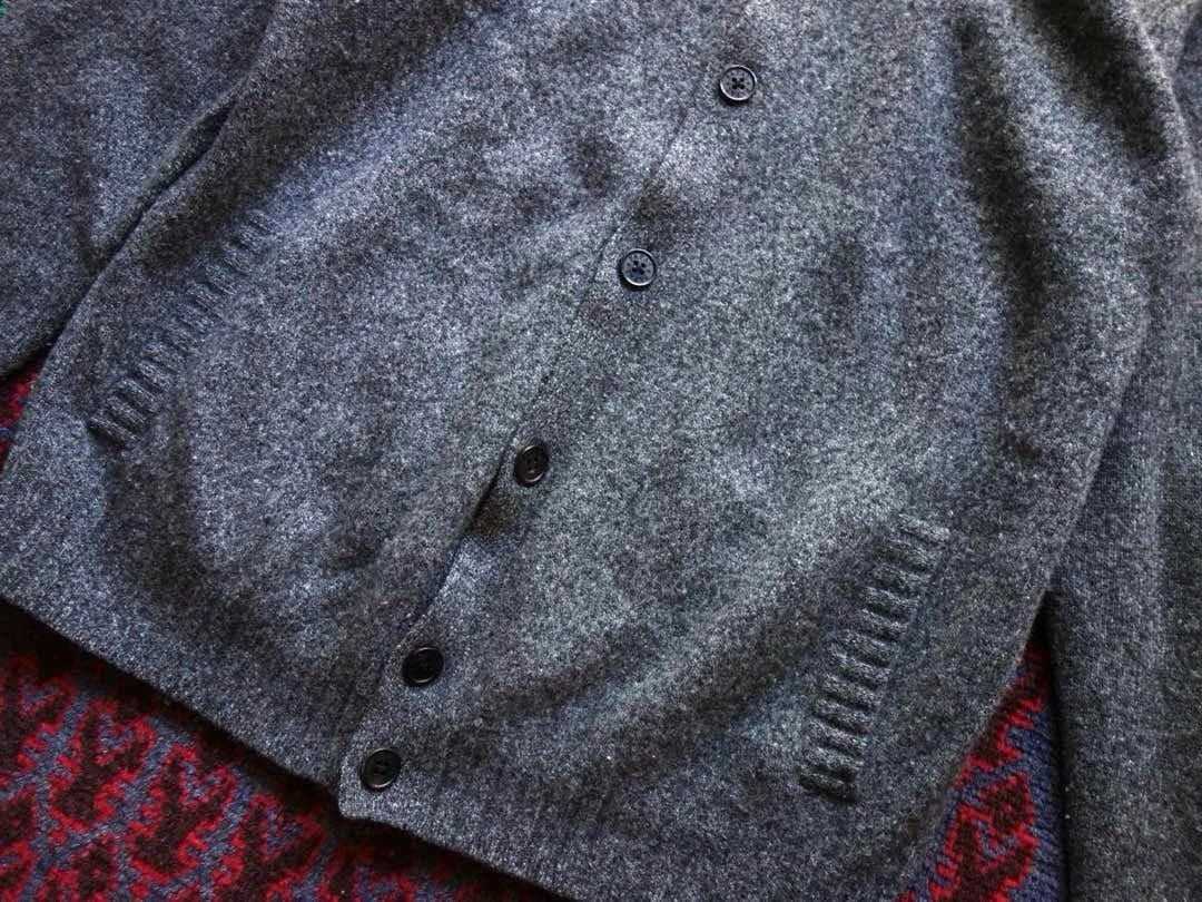 Papas ドライバーズニット カーディガン M パパス グレー