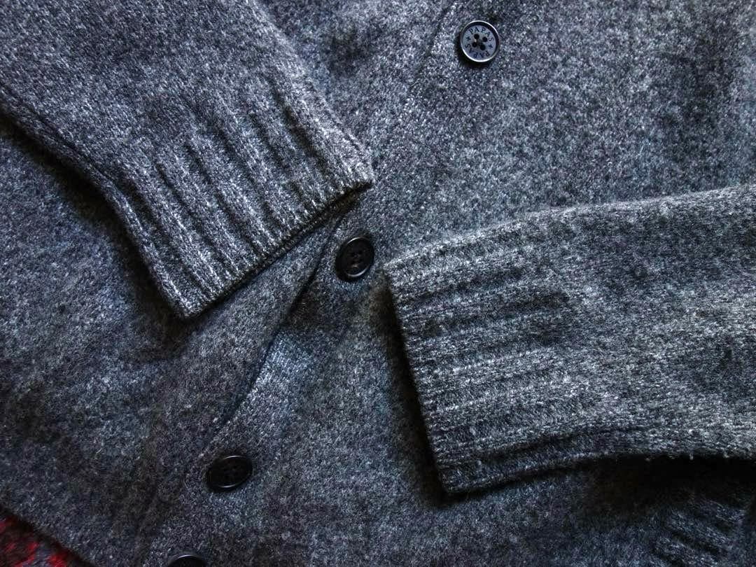 Papas ドライバーズニット カーディガン M パパス グレー