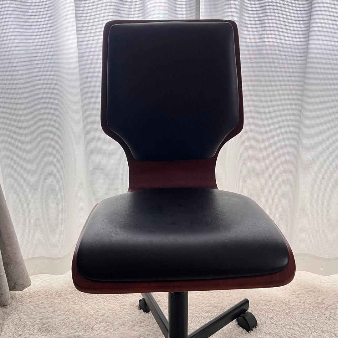 山岸準様リクエスト品】天然木 突き板 曲げ木 オフィス パソコンワーク チェア