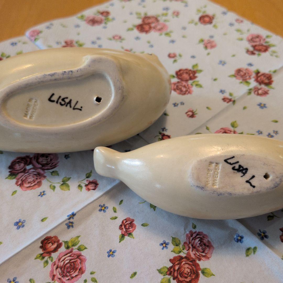 リサラーソン　アザラシの親子 ミディアム　ミニ　2点セット