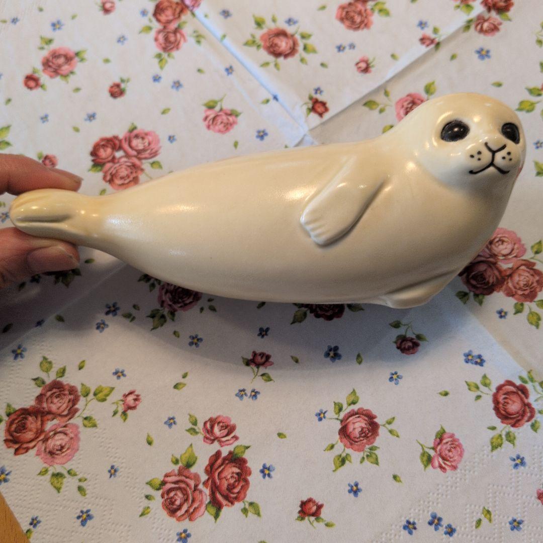 リサラーソン　アザラシの親子 ミディアム　ミニ　2点セット