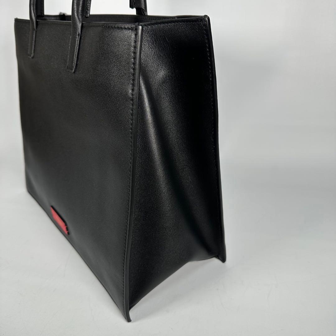 極美品 VALENTINO ヴァレンティノ Vロゴ 2way トートバッグ 黒