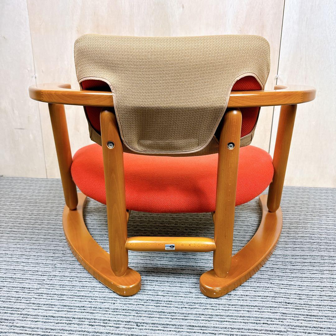 【送料無料】 無限工房 かに座椅子 ローチェア かに座 【良品】