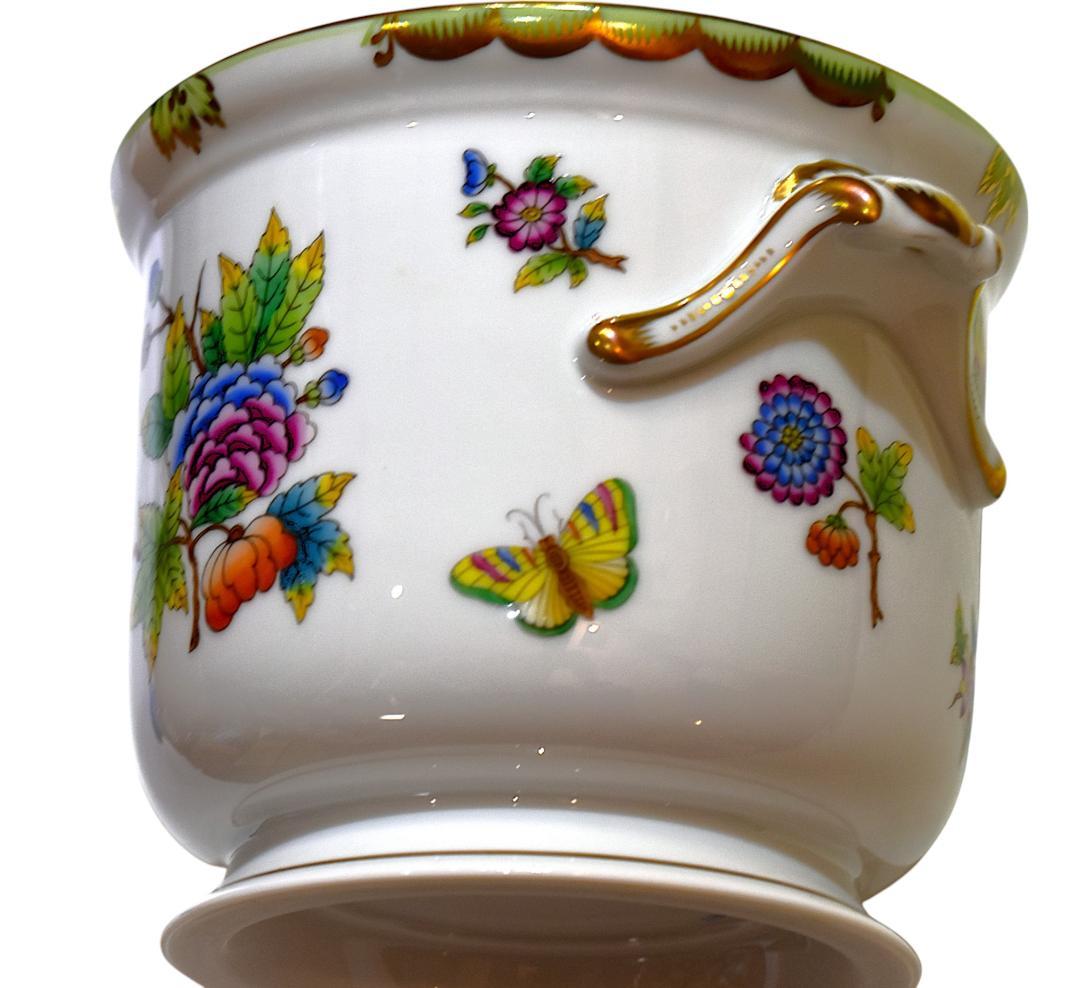 Herend ヘレンド ヴィクトリアブーケ 飾り鉢 未使用