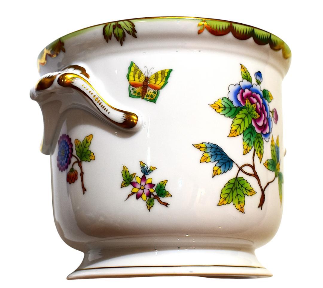 Herend ヘレンド ヴィクトリアブーケ 飾り鉢 未使用