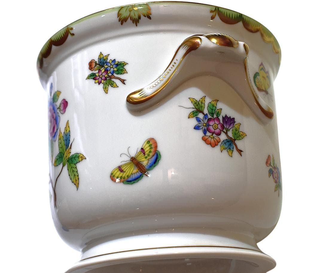 Herend ヘレンド ヴィクトリアブーケ 飾り鉢 未使用