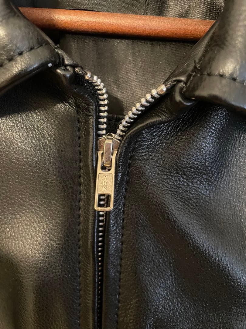 値下げ中！！【牛革】レザーシングルライダースジャケット 黒