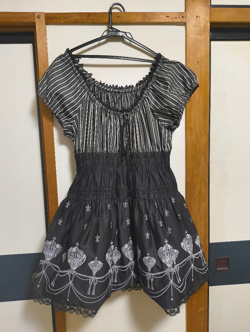 BPN　気球柄パフワンピース