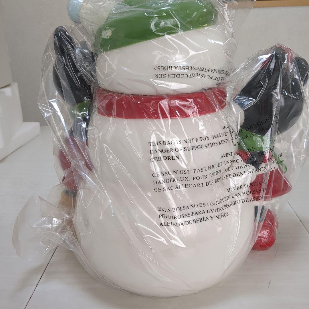 スノーマンとミッキー・ミニーの置物