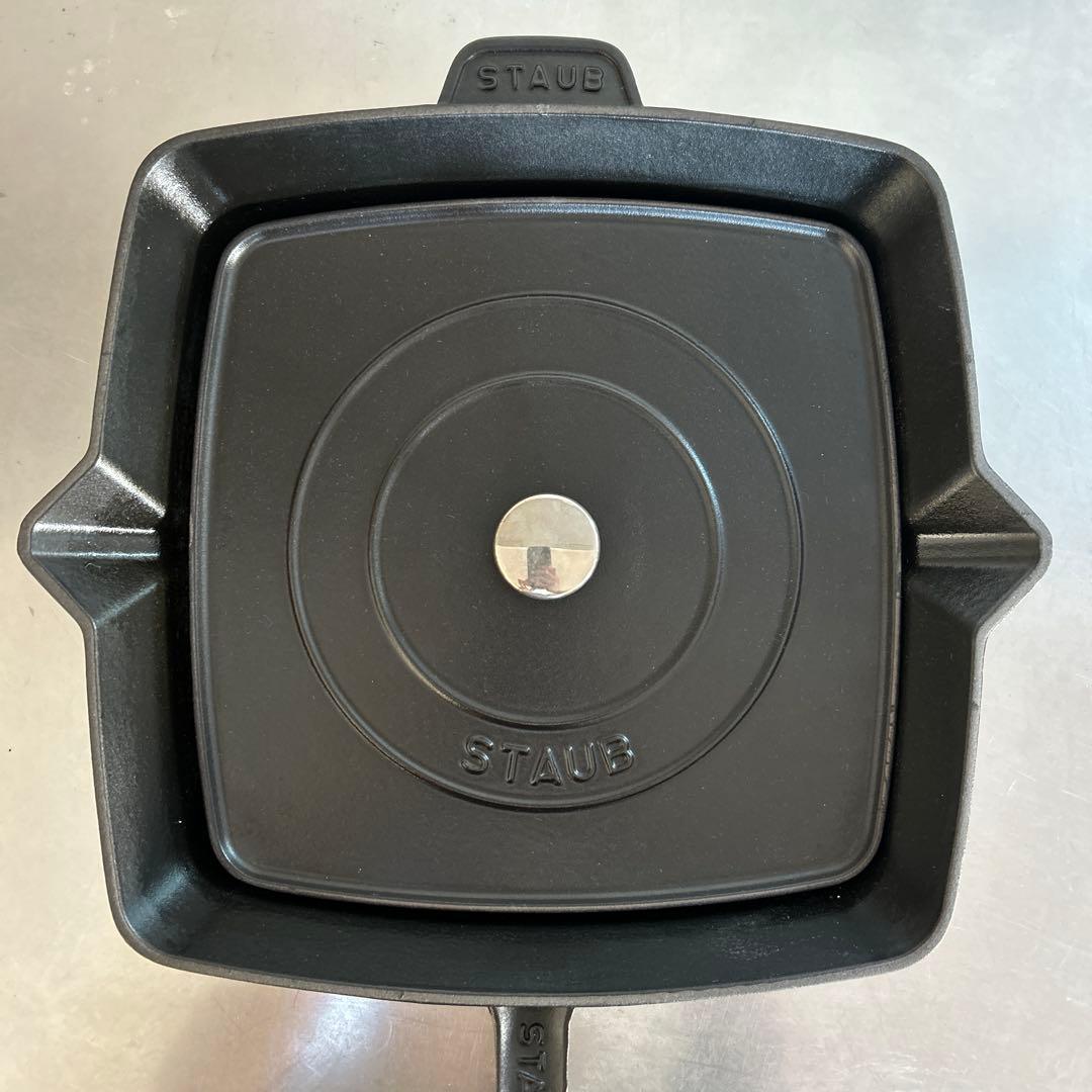 リフレイン。STAUB スクエアグリルパン&プレスセット