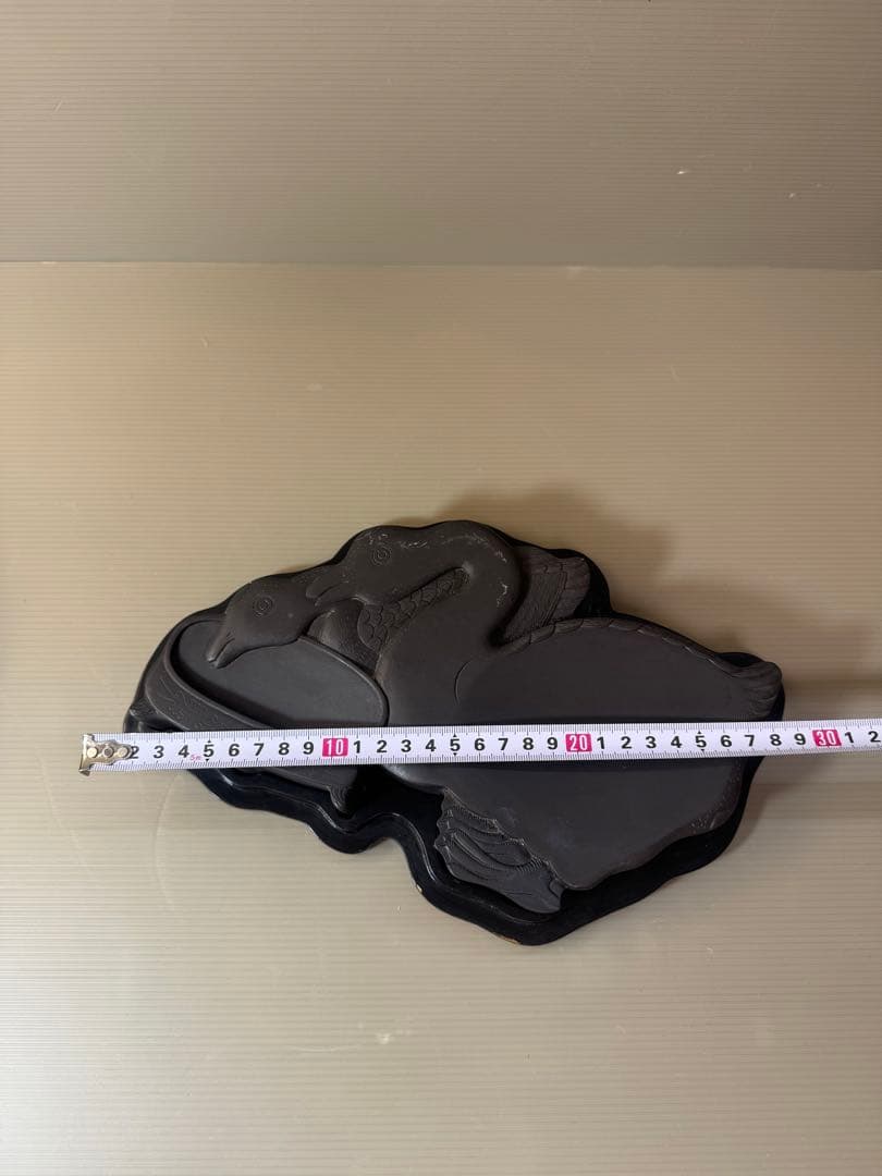 2706 中国古硯　鴛鴦文　時代物