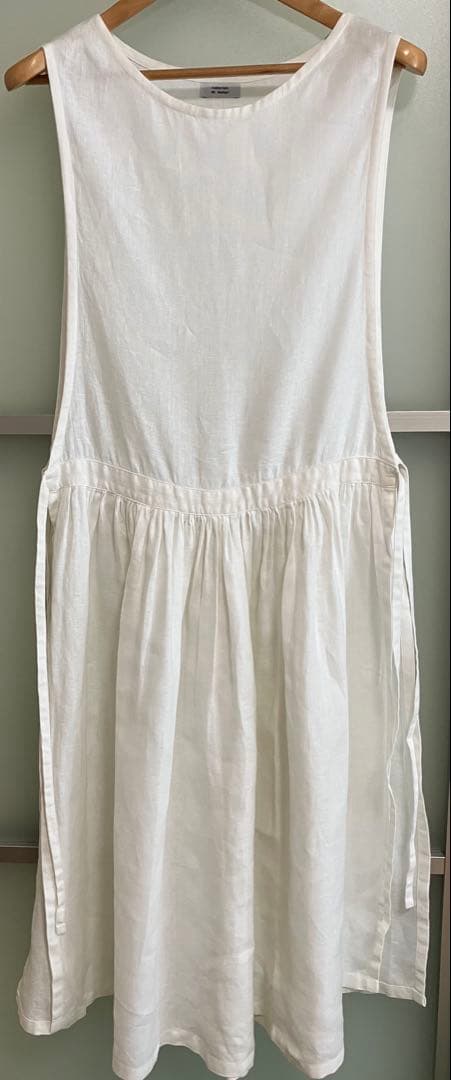 エプロンドレス　mishuri ホワイト リネン