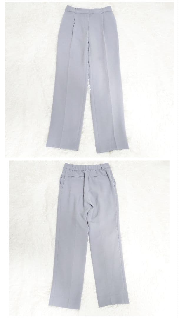 ■122 洗える プラステ 2024年モデル パンツスーツ ライトグレー S