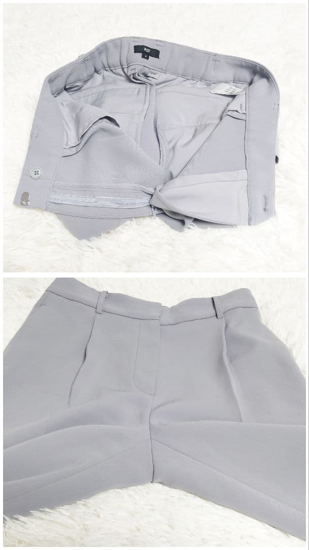 ■122 洗える プラステ 2024年モデル パンツスーツ ライトグレー S