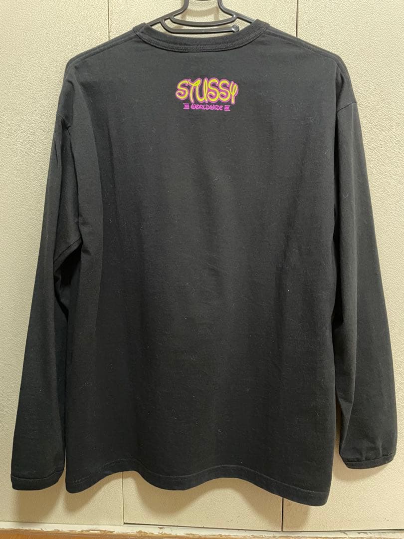 STUSSY ディズニー ロンT ブラック