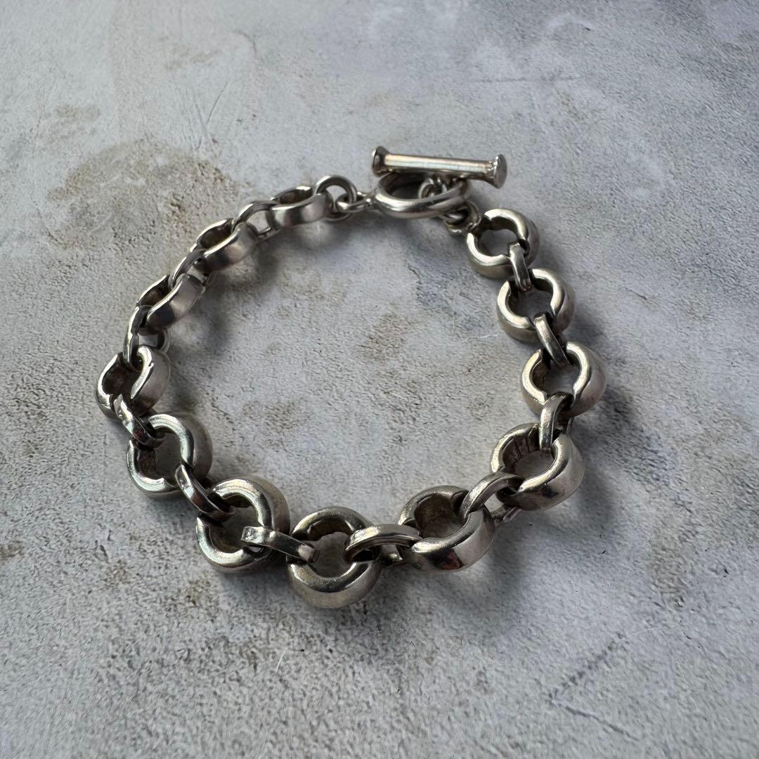 ヴィンテージ チェーンリンクブレスレット シルバー925 メキシコ製