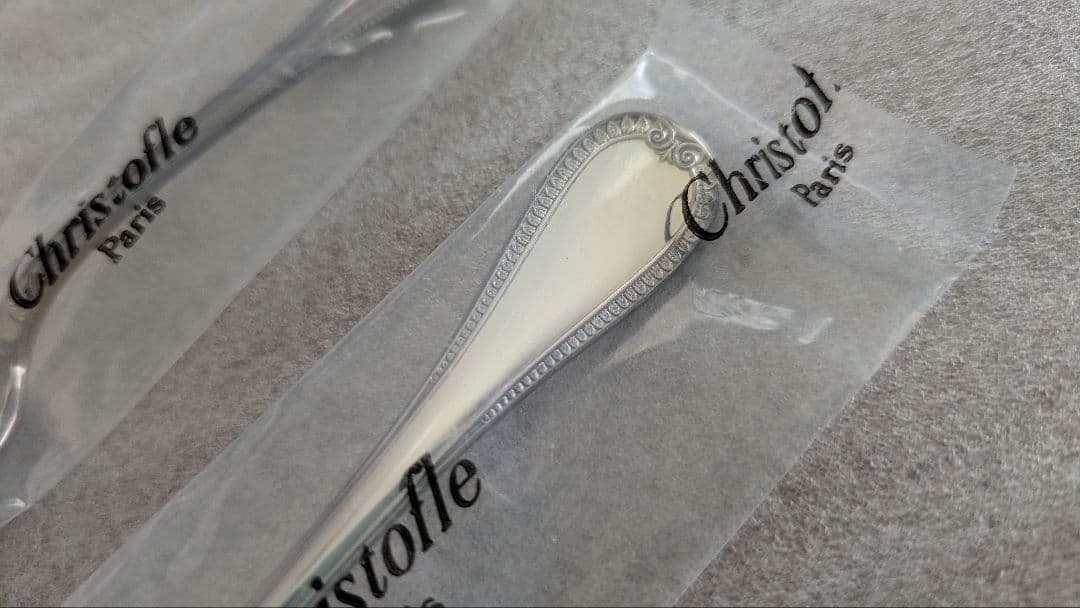 クリストフル　スプーン2本セット　13.5cm　シルバープレート