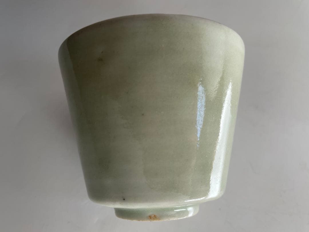 骨董　アンティーク　古伊万里　青磁　白磁　蕎麦猪口　高台付　直しあり