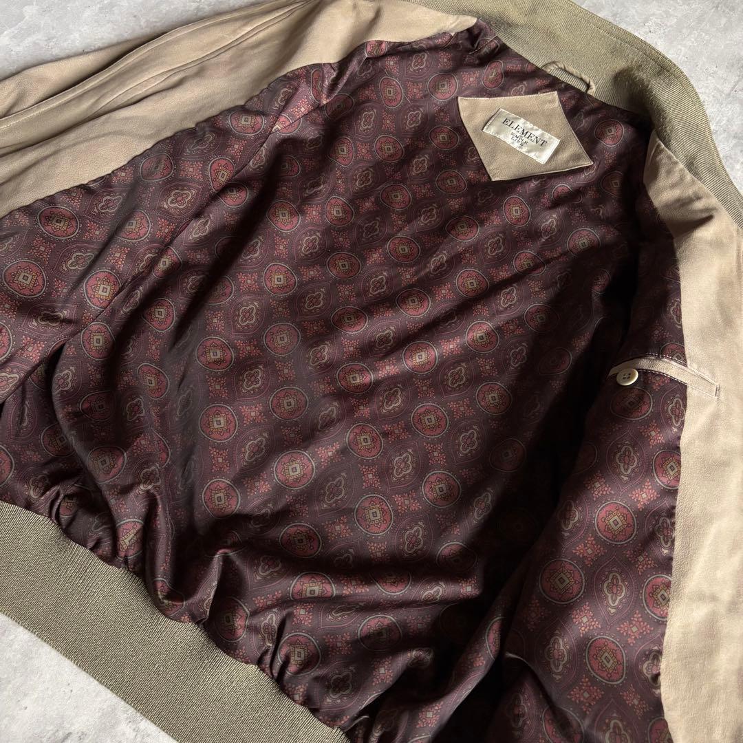 【80s vintage】スイングトップ　裏地ペイズリー　セパポケ　短丈　古着