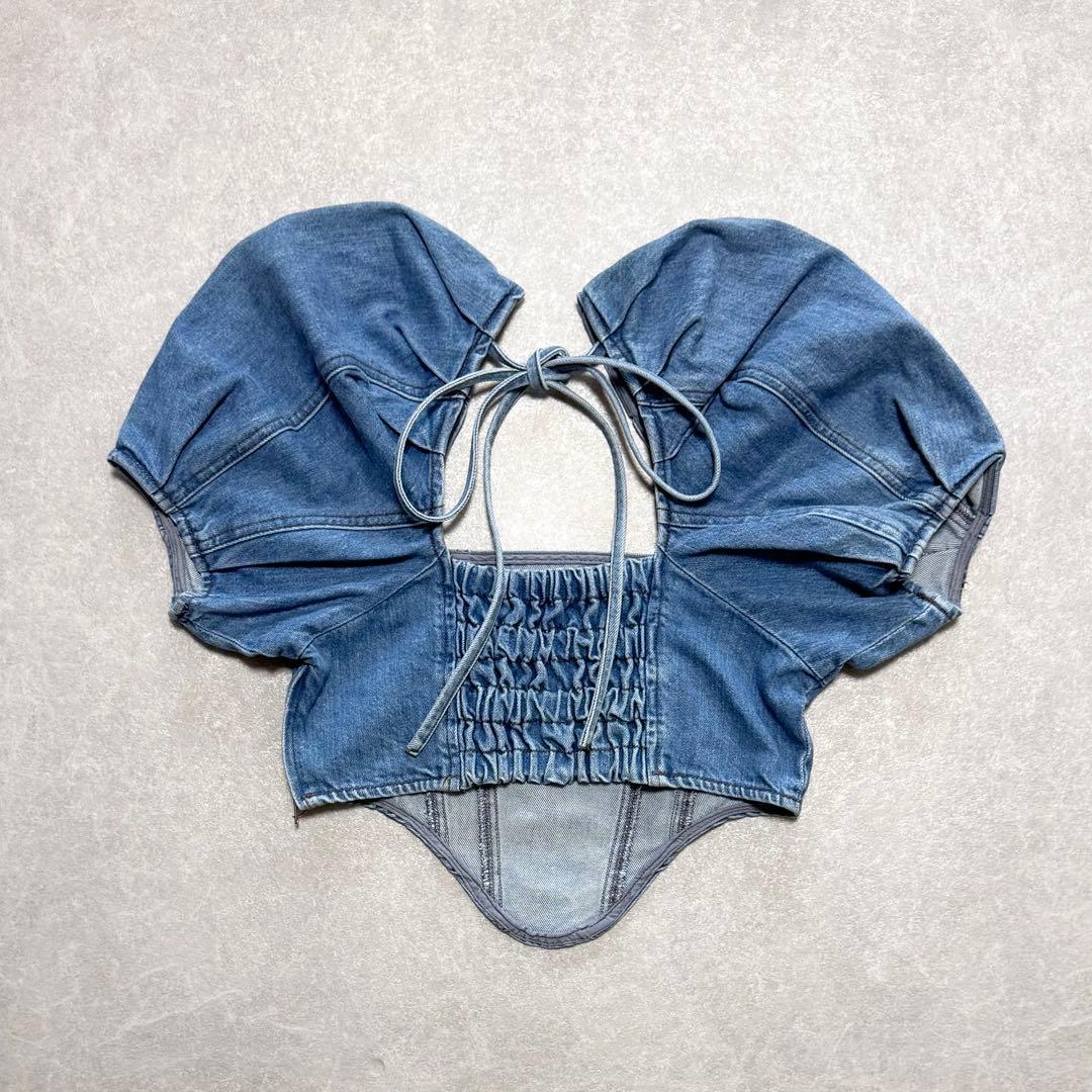 MAISON SPECIAL クロップドデニムトップス