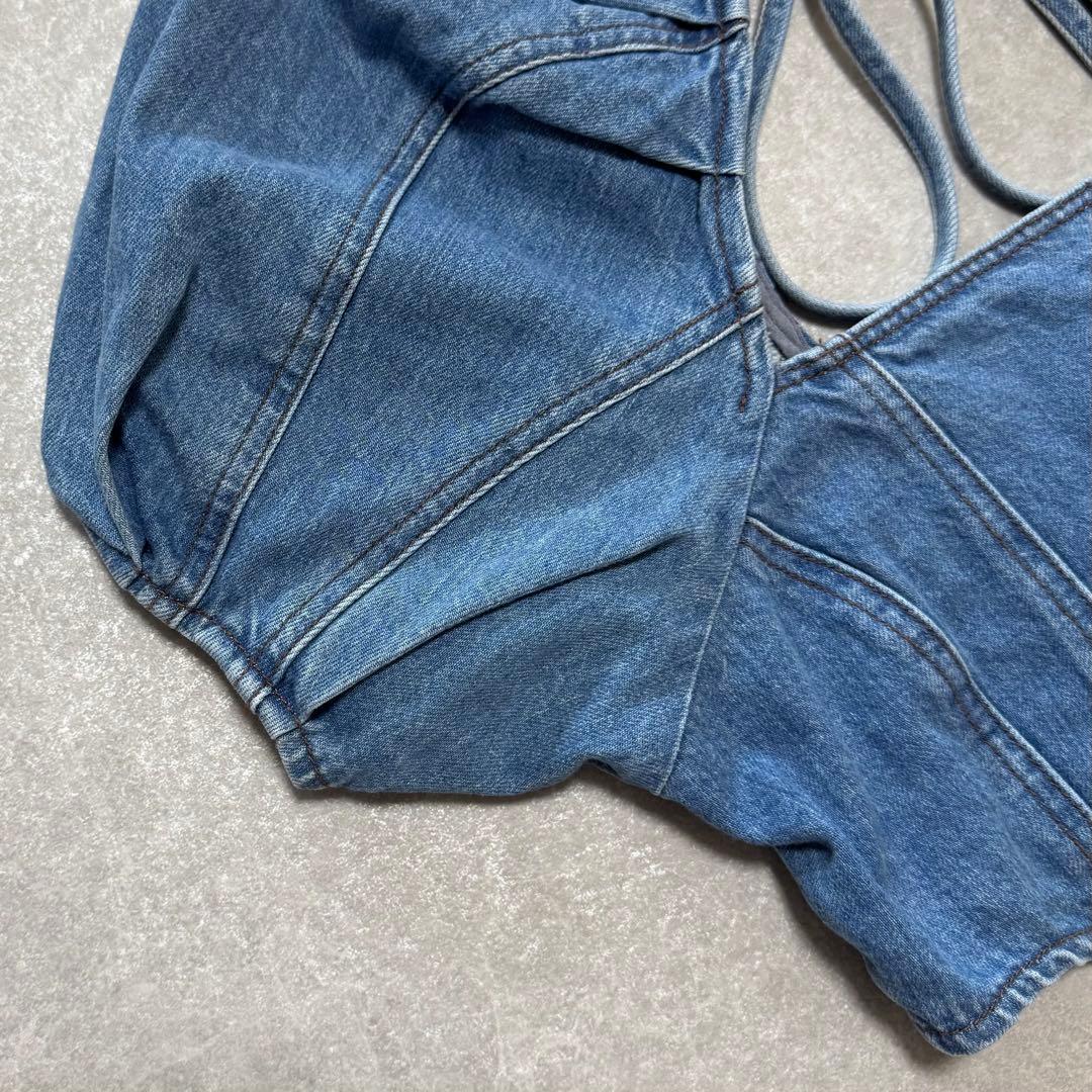 MAISON SPECIAL クロップドデニムトップス