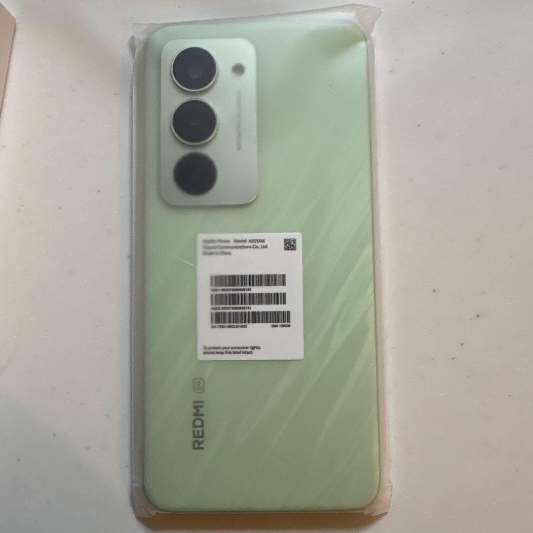 未使用 REDMI 15 5G スマホ リップルグリーン4GB/128GB