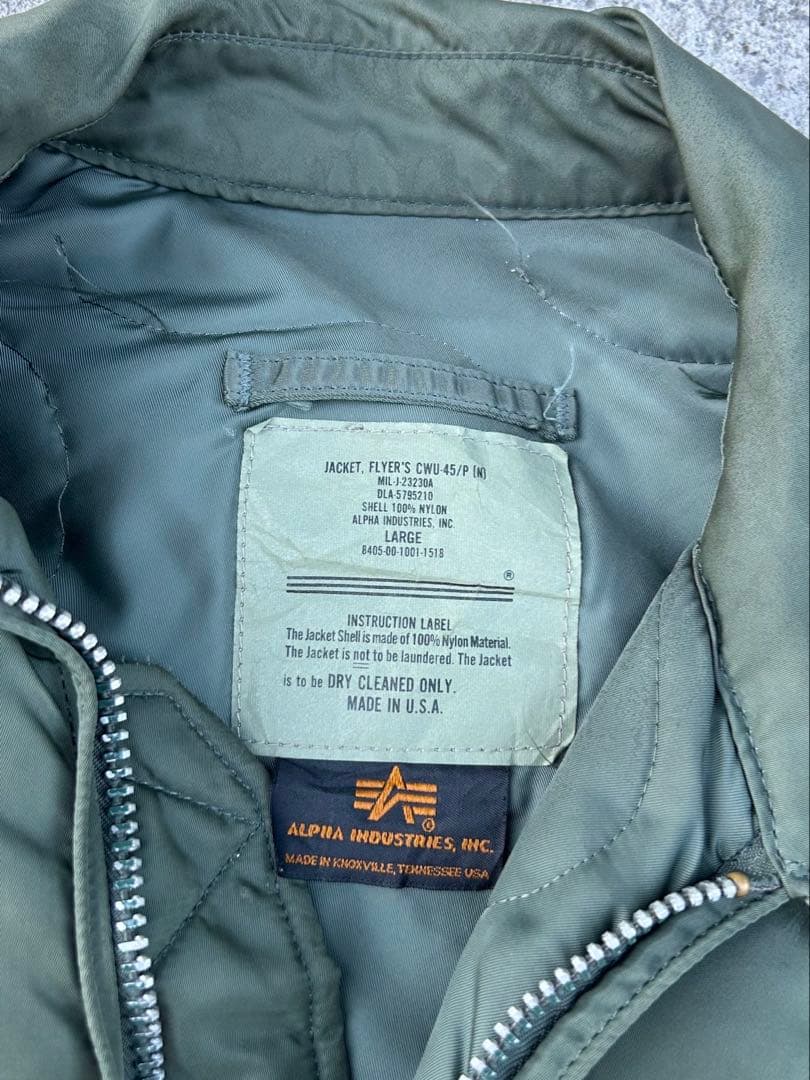 も*も様 90s USA製 アルファ CWU-45P フライトジャケット L オ