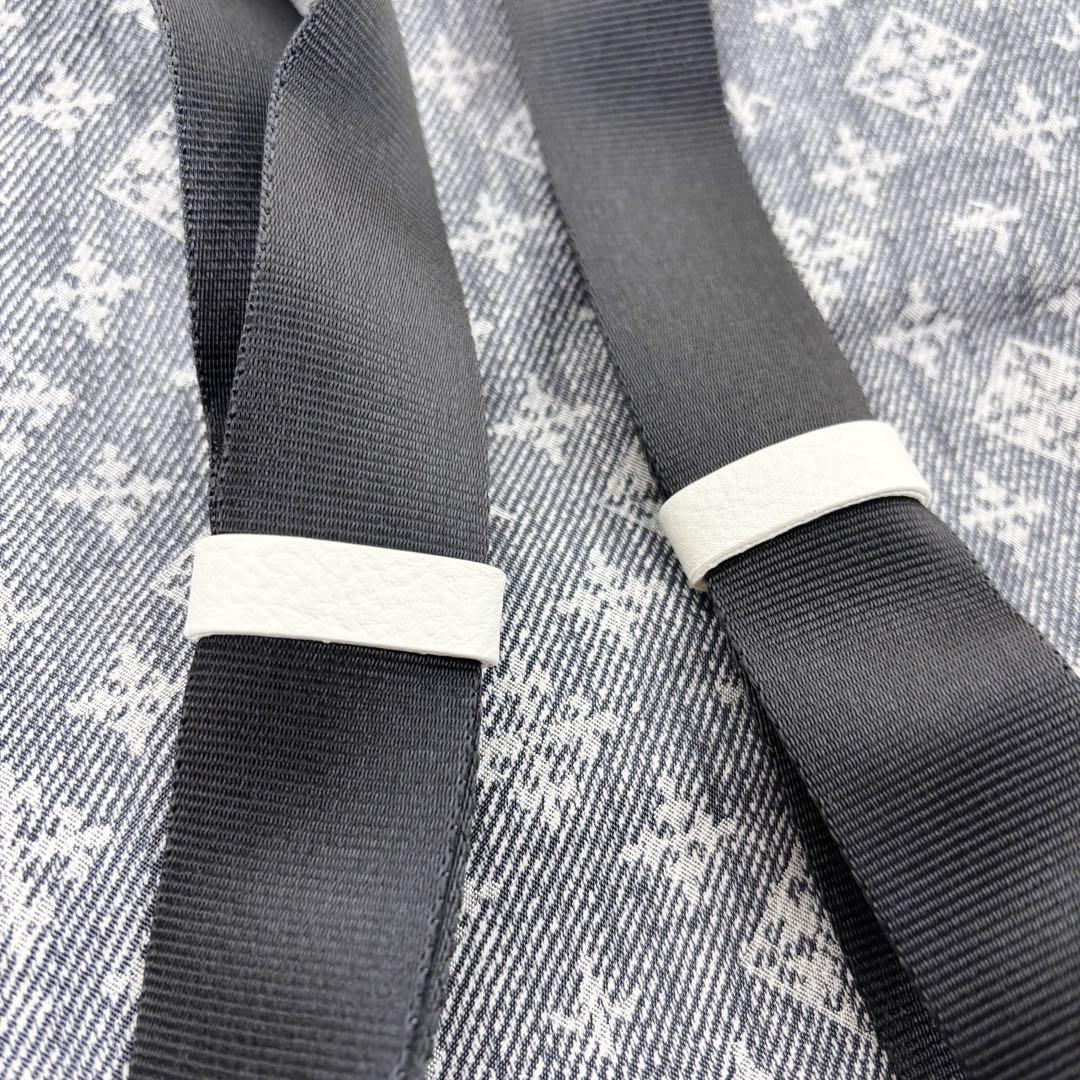 新品タグ有 極美品◆russet 折りたためるデニムプリント リュック