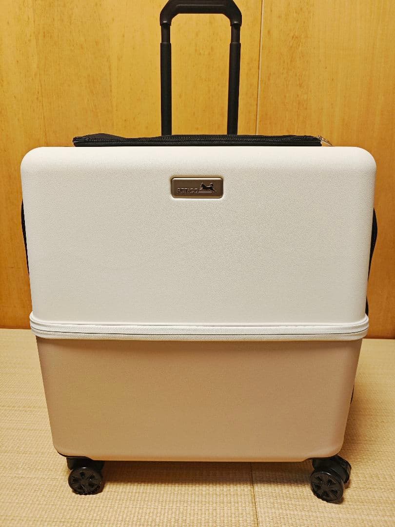 ペットキャリー　ico Lサイズ　PETICO ピンク/ホワイト