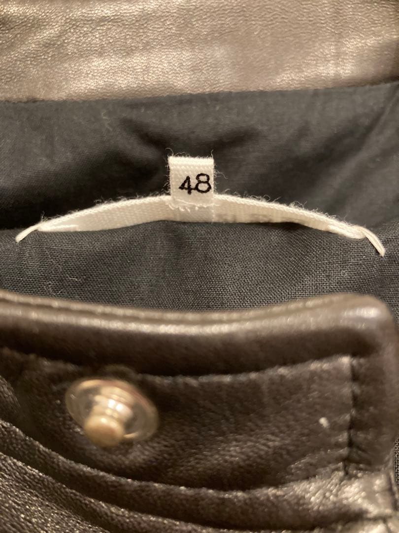 メゾンマルジェラ　5-ZIP LEATHER JACKET