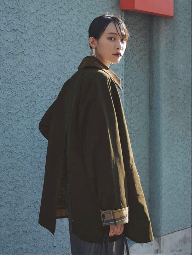 【最終値下げ】【美品】FRAY I.D別注Barbourミドルレングスジャケット