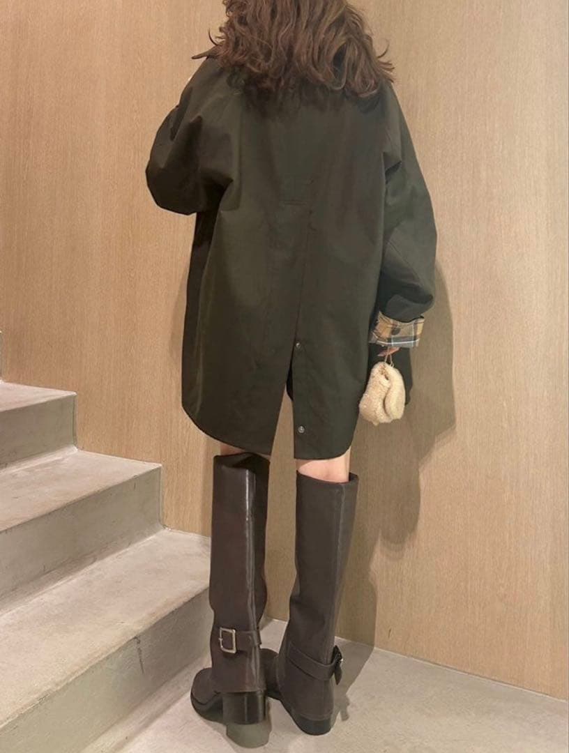 【最終値下げ】【美品】FRAY I.D別注Barbourミドルレングスジャケット