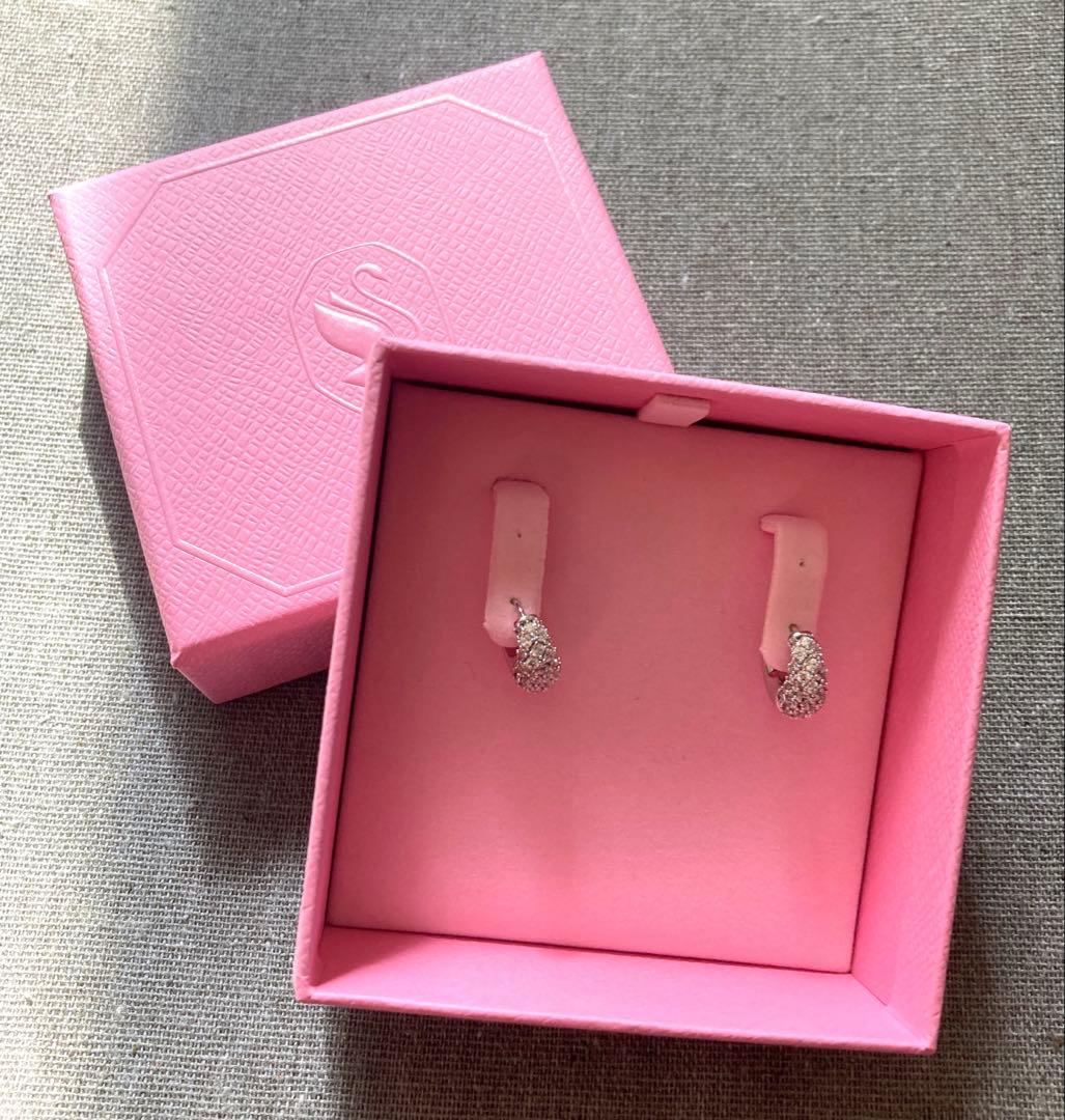 【スワロフスキー】Sublima フープピアス