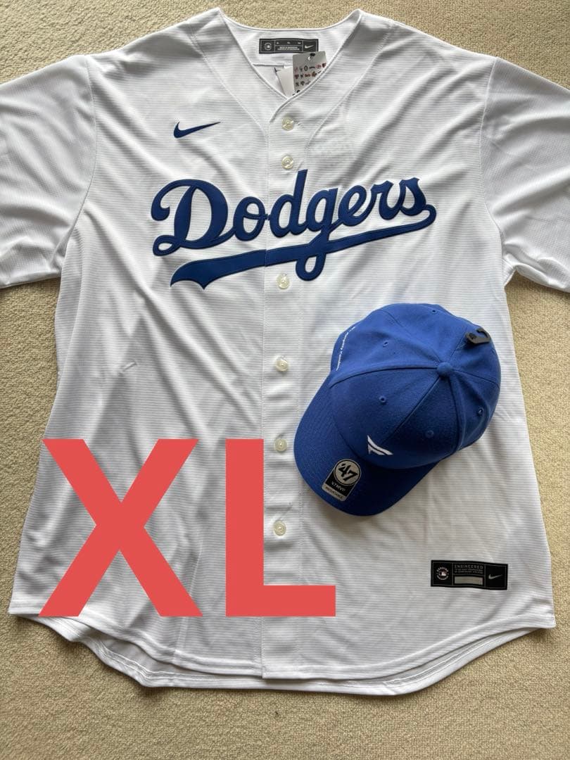 Nike Dodgers OHTANI 17 ユニフォーム XL 帽子付き！★★