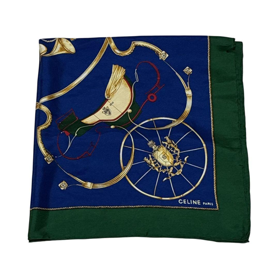 極美品✨CELINE セリーヌ 大判スカーフ ストール 楽器 鞍