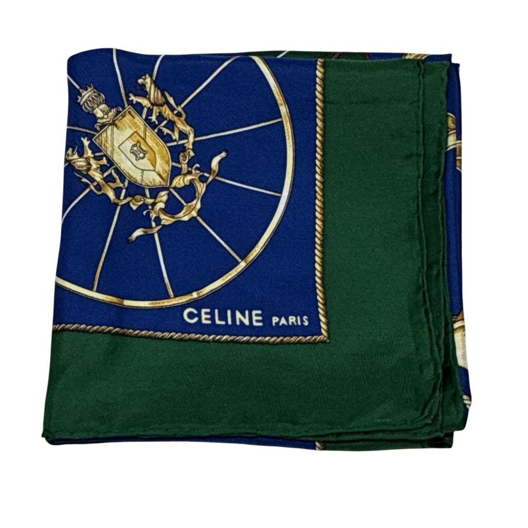 極美品✨CELINE セリーヌ 大判スカーフ ストール 楽器 鞍