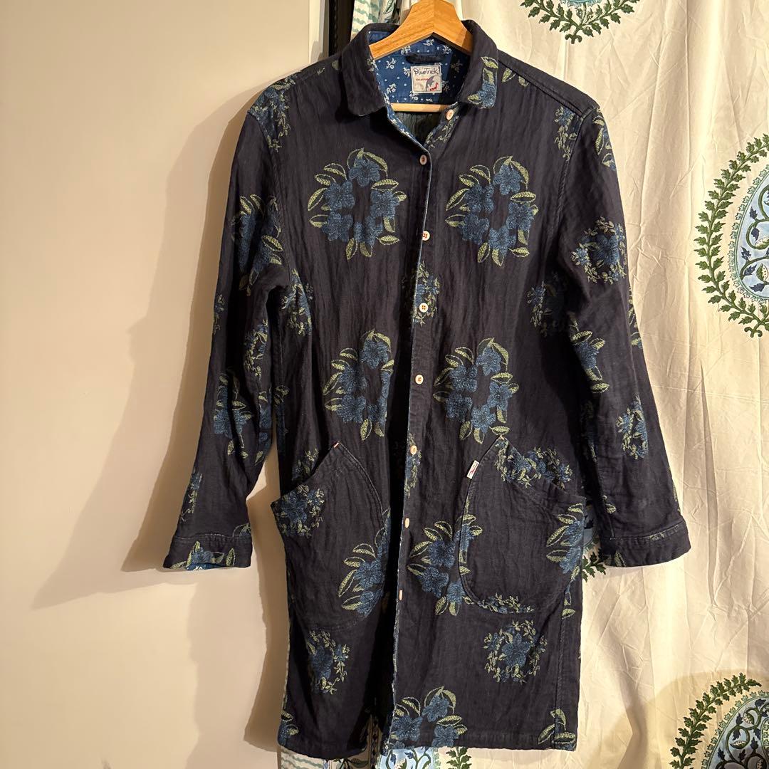 Blue Trick 花柄コート