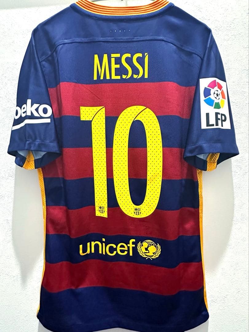 【メッシ#10】 バルセロナ ユニフォーム 選手仕様 15/16 Sサイズ