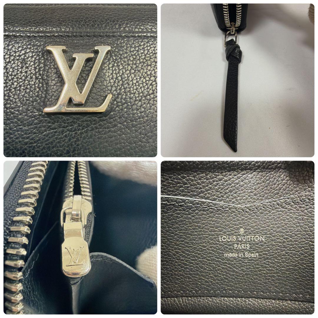 【極美品✨ICタグ】ルイヴィトン ジッピーロックミー　LVロゴ ブラック