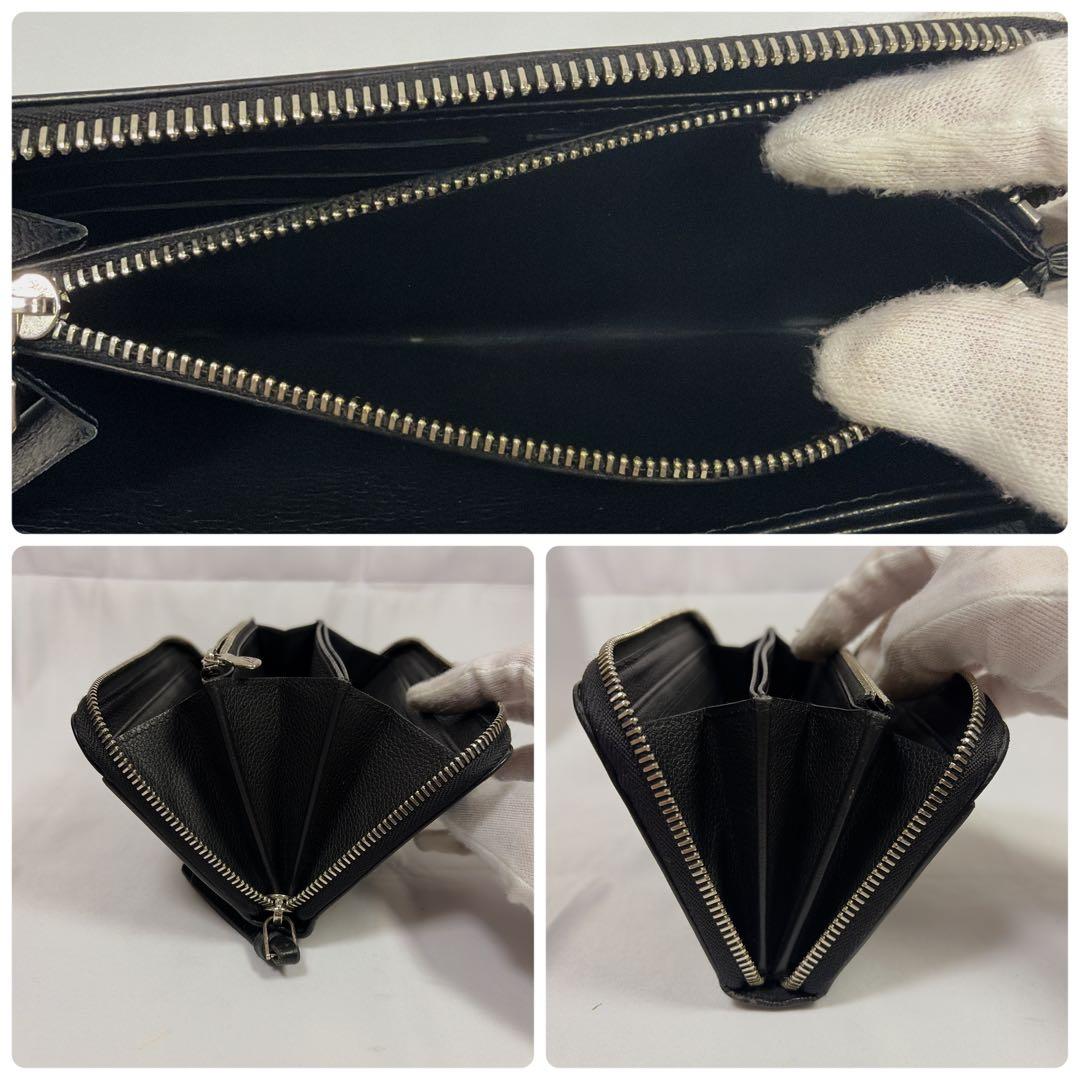 【極美品✨ICタグ】ルイヴィトン ジッピーロックミー　LVロゴ ブラック