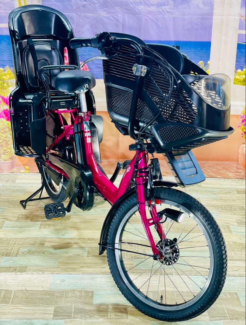 ちー　ヤマハパスキス⭐️人気モデル！子供乗せ電動自転車Y0001