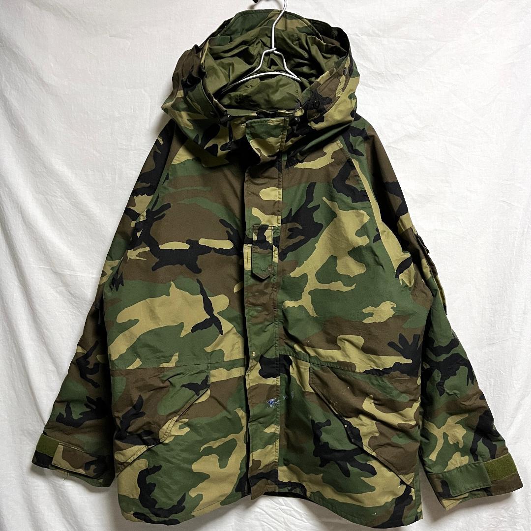 米軍実物 ECWCS Gen1 GORE-TEX ウッドランドカモ L-R