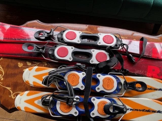 スノーブレードセット 赤とオレンジ