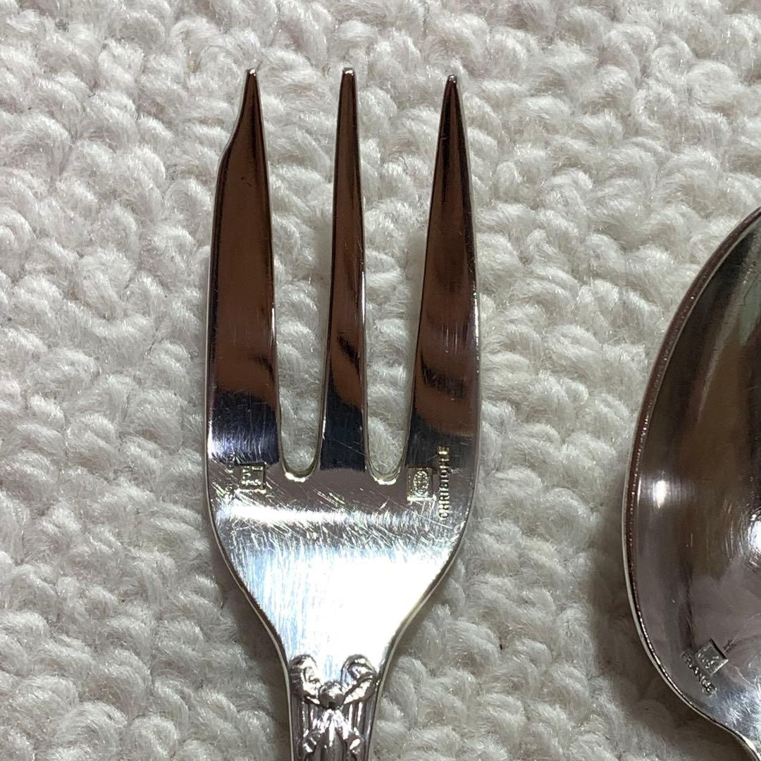 クリストフル　リュバン　コーヒースプーン2本　デザートフォーク1本　カトラリー