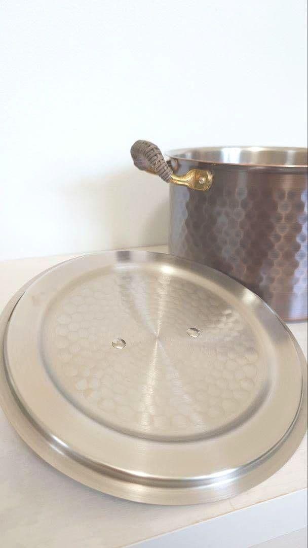 新光金属 COPPER100  WARE 純銅ブロンズ煮込み鍋20cm
