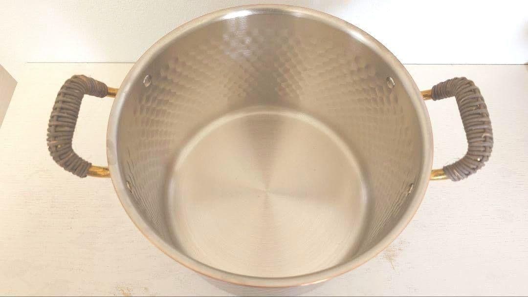 新光金属 COPPER100  WARE 純銅ブロンズ煮込み鍋20cm